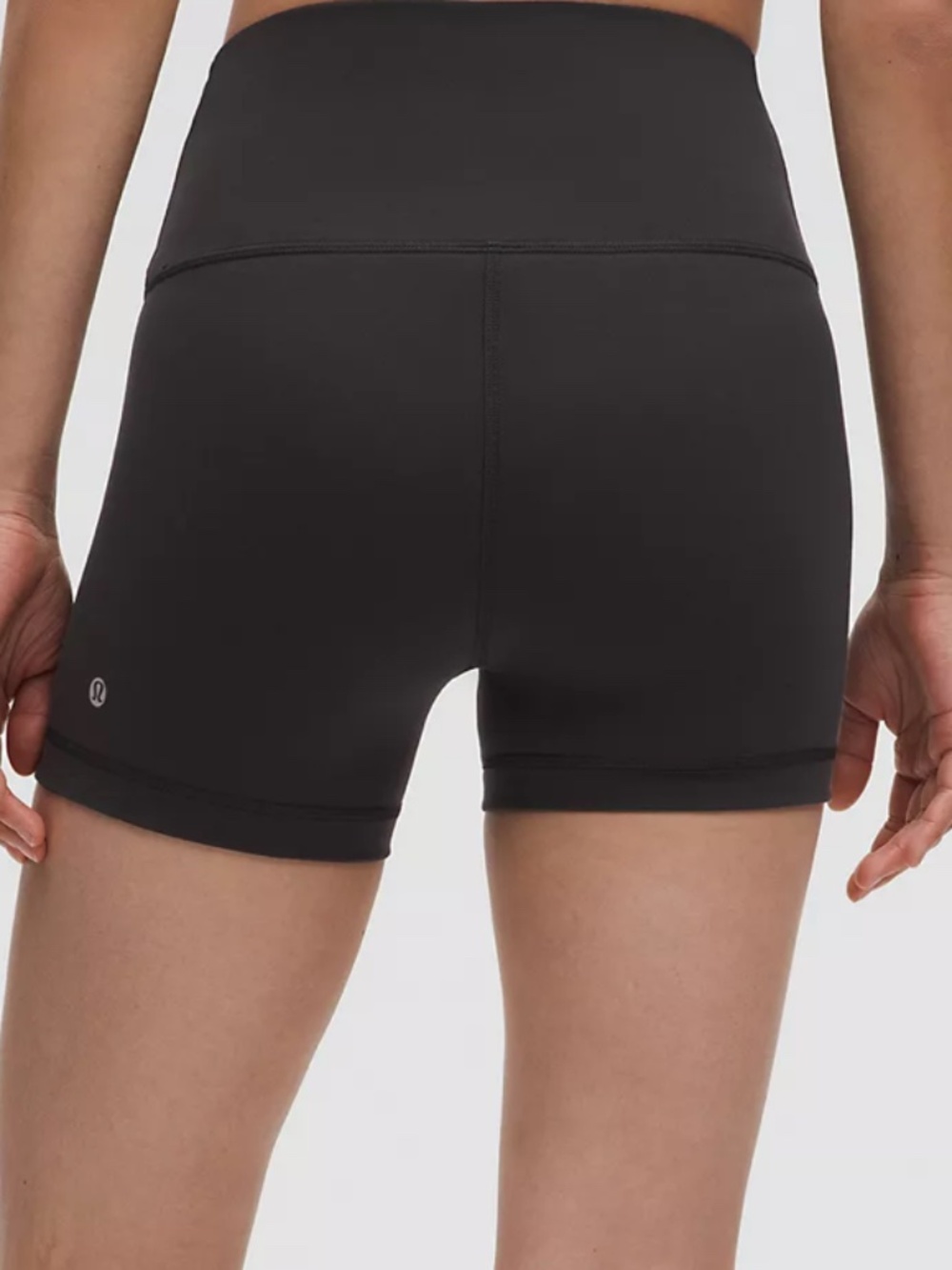 Lululemon Wunder Train High-Rise Shorts Black Size 10 Everlux Athletic Yoga - Picture 2 of 5